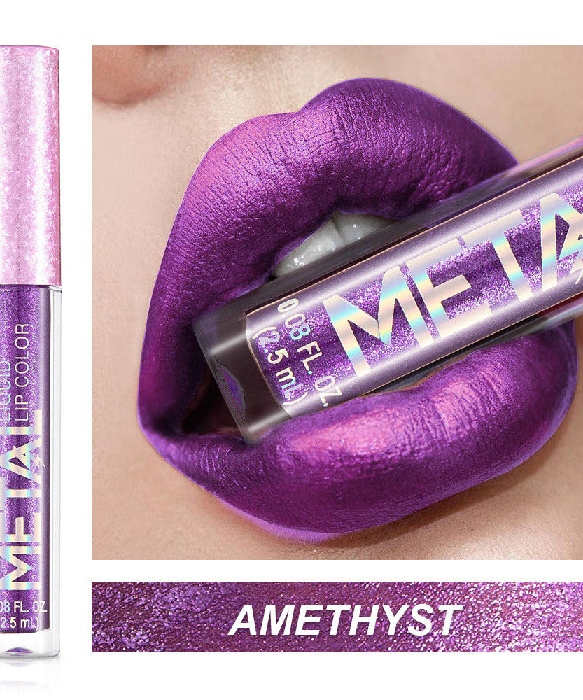 Metallic lip gloss