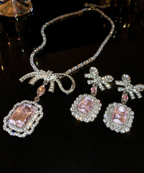 Zircon Square Bow Set
